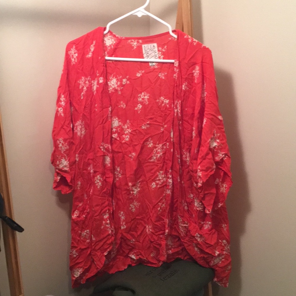Pink/Red Billabong Kimono